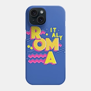 Retro 90s Rome, Italy Phone Case