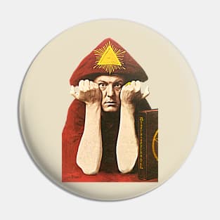 Aleister Crowley // Vintage Occult Paganism Fan Art Pin