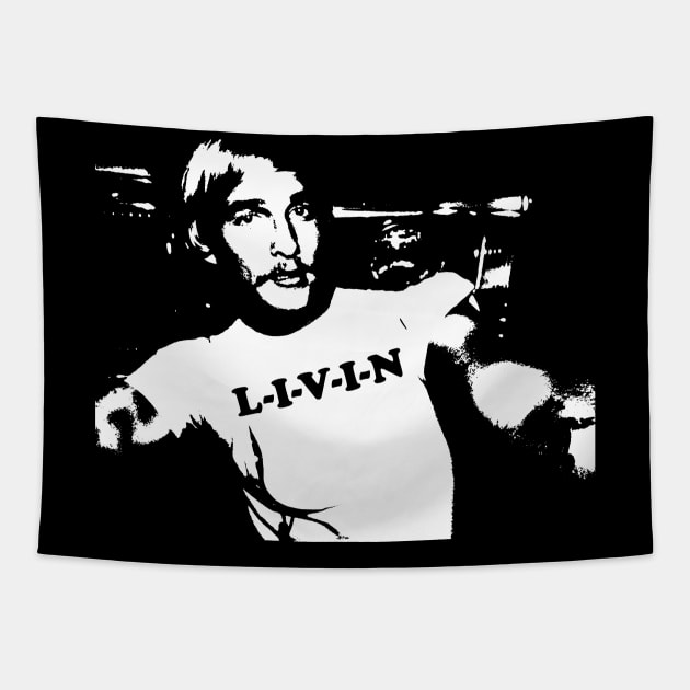 American Confused L-I-V-I-N Comedy Gift for Fans Lovers Tapestry by JorgeHigginsDesigns