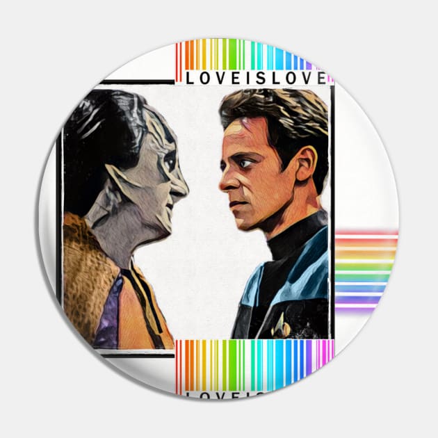 Garashir Murder Lizard and Space Doctor Love is Love Pin by OrionLodubyal