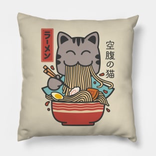 Ramen Cat Kawaii Pillow