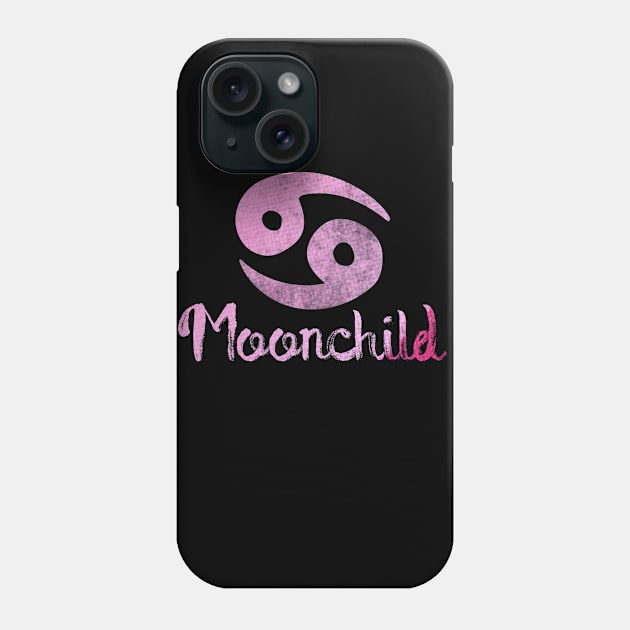 MoonChild Cancer Zodiac Phone Case by bubbsnugg