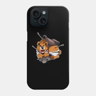 angry bear Phone Case