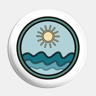 Sun and Sea Pin