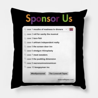 Sponsor Us Pillow