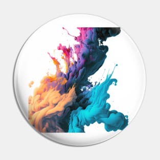 Dramatic ink contrasting vivid red, blue, and purple colors. Vivid and intense abstract background or wallpaper Pin