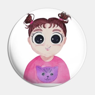 Cute big-eyed girl Pin