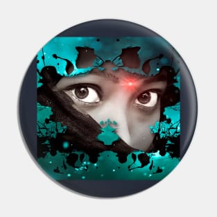 Looking At You Spooky but attractive eyes. Looks Great on a Poster Design Pin