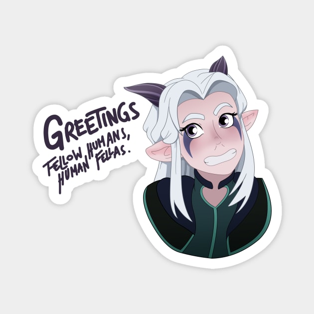 Human Rayla Magnet by Gekroent