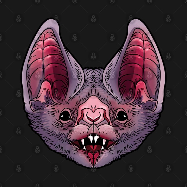 Vampire bat face by Ryuvhiel