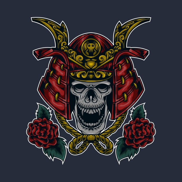 Skull samurai by FunSillyShop