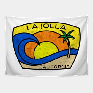 La Jolla California Surfing Tapestry