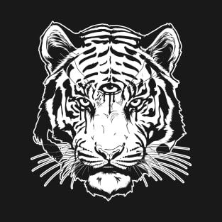 Mystic Third Eye Tiger - White T-Shirt