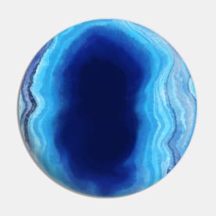 Blue geode Pin