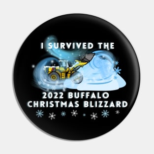 I SURVIVED THE BUFFALO 2022 CHRISTMAS BLIZZARD Pin