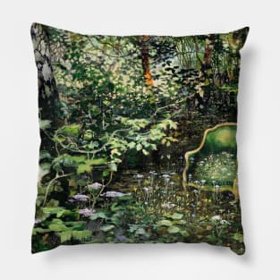 The Chair In The Forest Pillow