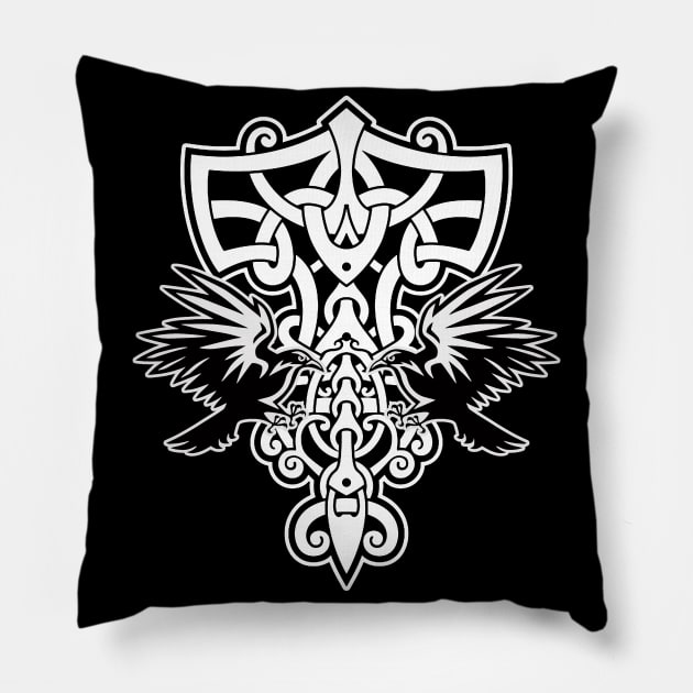 Vikings Runes Pillow by Shirtrunner1