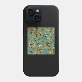 Great blue turacos and fulvous whistling ducks Phone Case