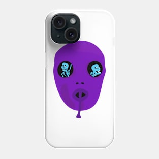 Spooky Alien Skull With Scary Eyes Phone Case