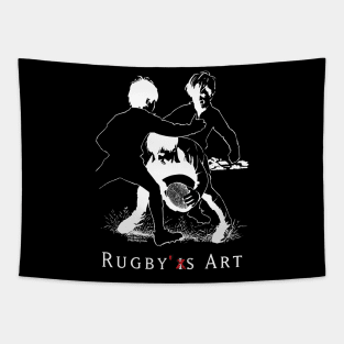 Rugby Junior Trapped C by PPereyra Tapestry