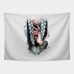 Dark Witch Hand Tapestry