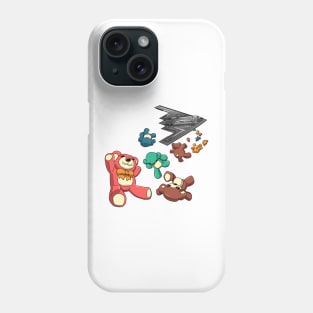 Teddy Bear Stealth Bomber B-2 Spirit Plane Version 1 Phone Case