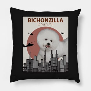 Bichonzilla - Giant Bichon Frise Dog Monster Pillow