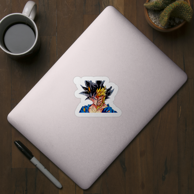 Sticker Dragon Ball Z pour MacBook