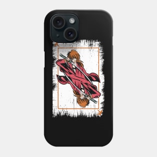 RUROUNI KENSHIN (SAMURAI X): KENSHIN CARD (GRUNGE STYLE) Phone Case