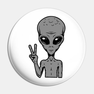 ALIEN PEACE Pin