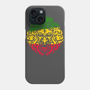 Lion of Judah, Rasta, King, Ethiopia flag Phone Case