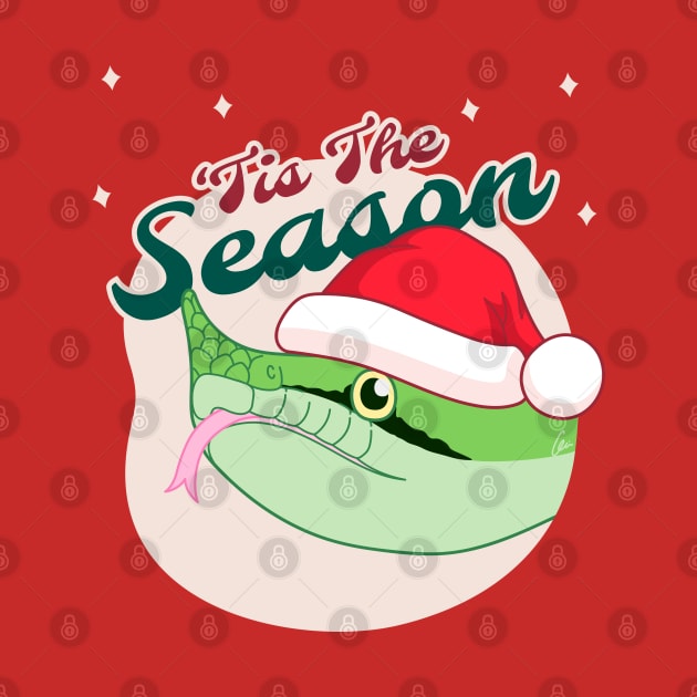 Rhino Rat Snake, Christmas Edition! Tis The Season Design by anacecilia