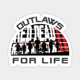 Red Dead Redemption 2 Tee Shirt Outlaws 4 Life Gift Ideas Fan Art Magnet