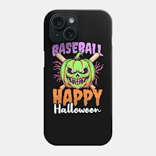 Baseball Halloween Shirt | Baseball Happy Halloween Phone Case