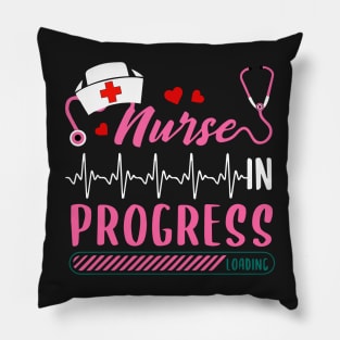 Nurse In Progress Nursing Student Future Nurse Life Nursing Student Humor Pillow