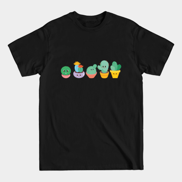 Discover Cute Cacti - Cacti - T-Shirt