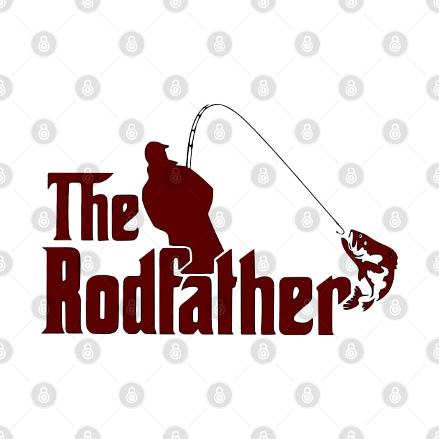 The Rodfather Fishing Fathers Day by VisionDesigner