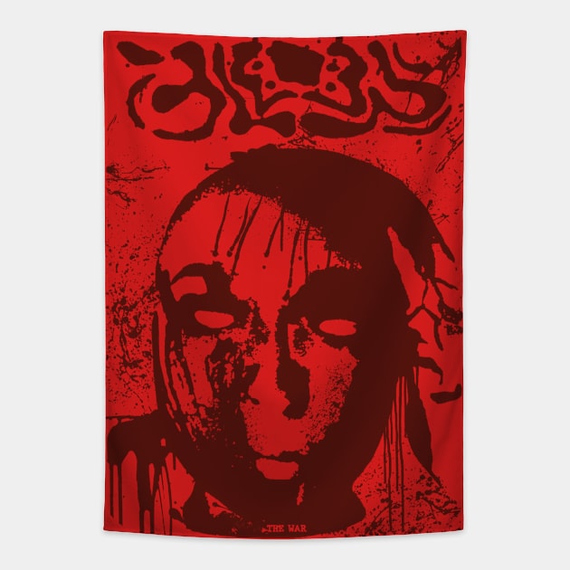 BLEED for the war dark Tapestry by fm_artz