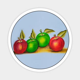 Green and Red Apples Magnet