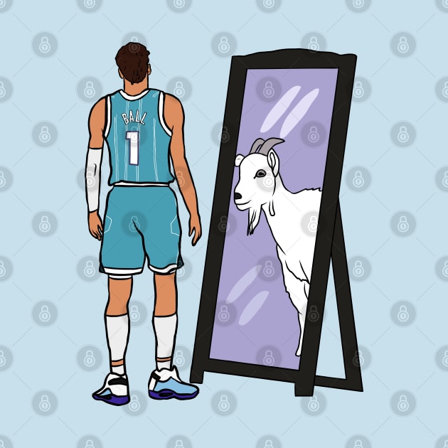LaMelo Ball Mirror GOAT by rattraptees