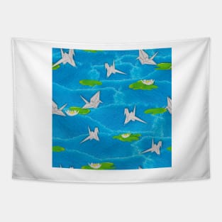 origami paper cranes Tapestry