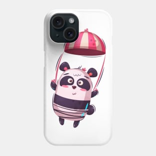 Cute Panda Parachuting Phone Case