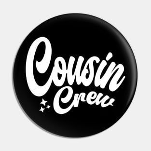 Cousin Matching Family Holiday Typography Pin