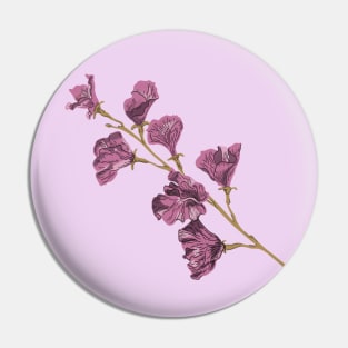 purple flowers, aesthetic floral design Pin