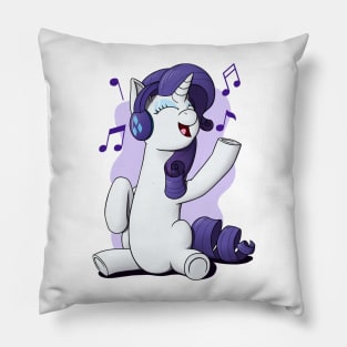 Rarity with Headphones Pillow