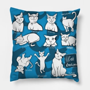 Cat Emotions Pillow