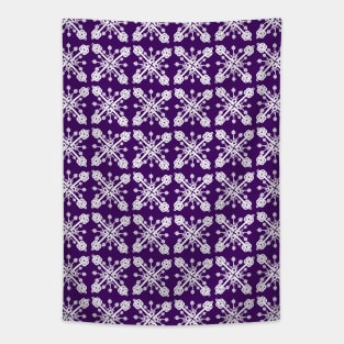 Key Pattern Purple Tapestry
