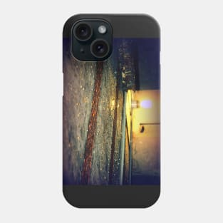 Battery Mishler ceiling, water droplets, rusty beams Phone Case