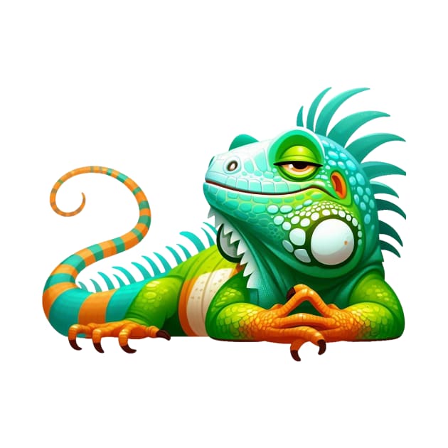 Sassy Iguana Illustration by Dmytro