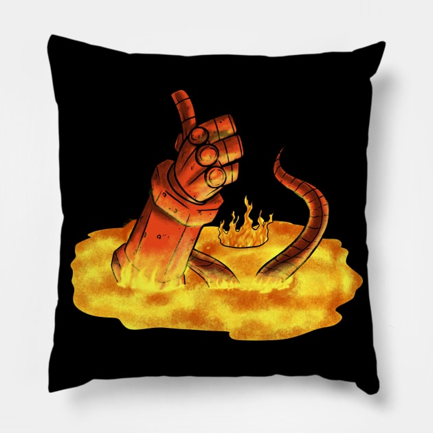 Thumbs up of Doom Pillow by Eman